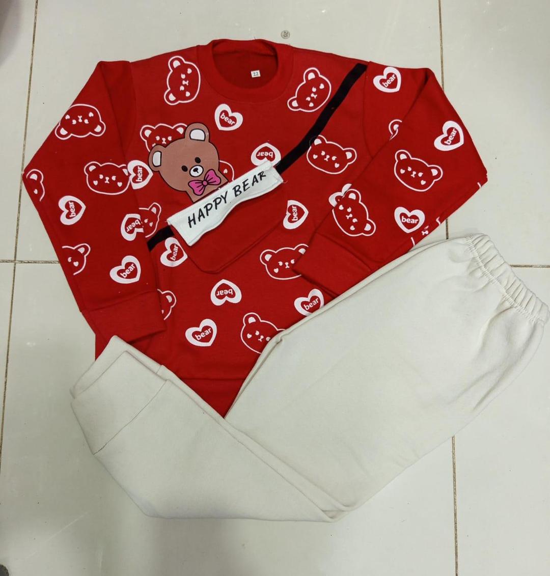 Boy's Cozy Fleece Printed Tracksuit