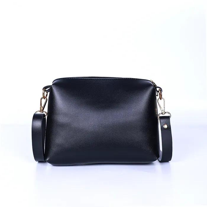 Girl's PU Leather Plain Hand Bag Set