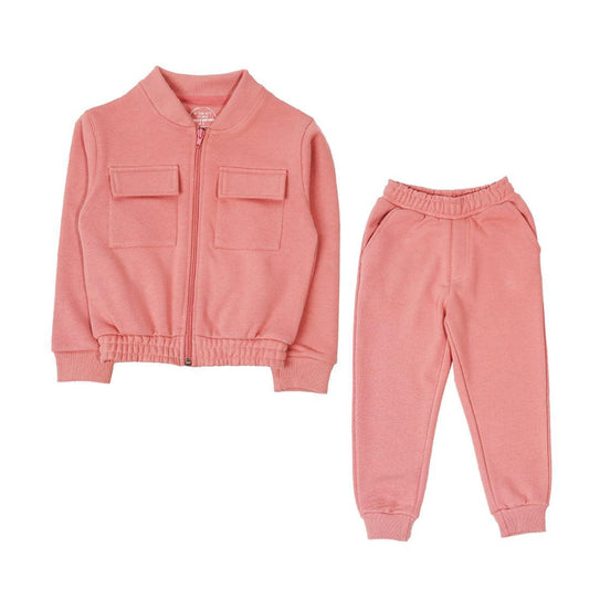 Cozy Girl's Fleece Tracksuit Set