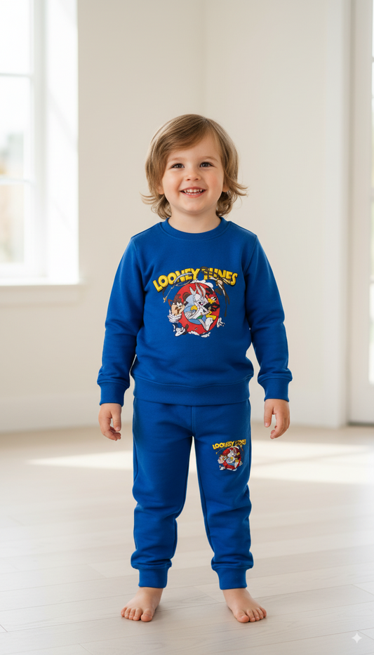 Kids plain Tracksuit Fleece - sunshine