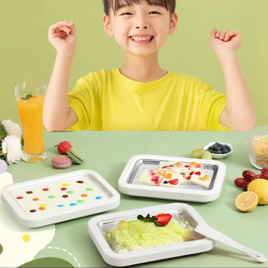 Ice cream making tray