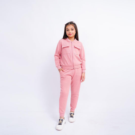 Cozy Girl's Fleece Tracksuit Set