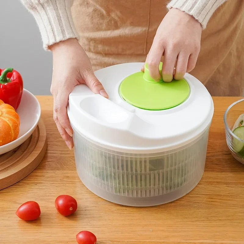 Lettuce Drain Basket  Multifunctional Manual Salad Spinner, Home Kitchen Gadget