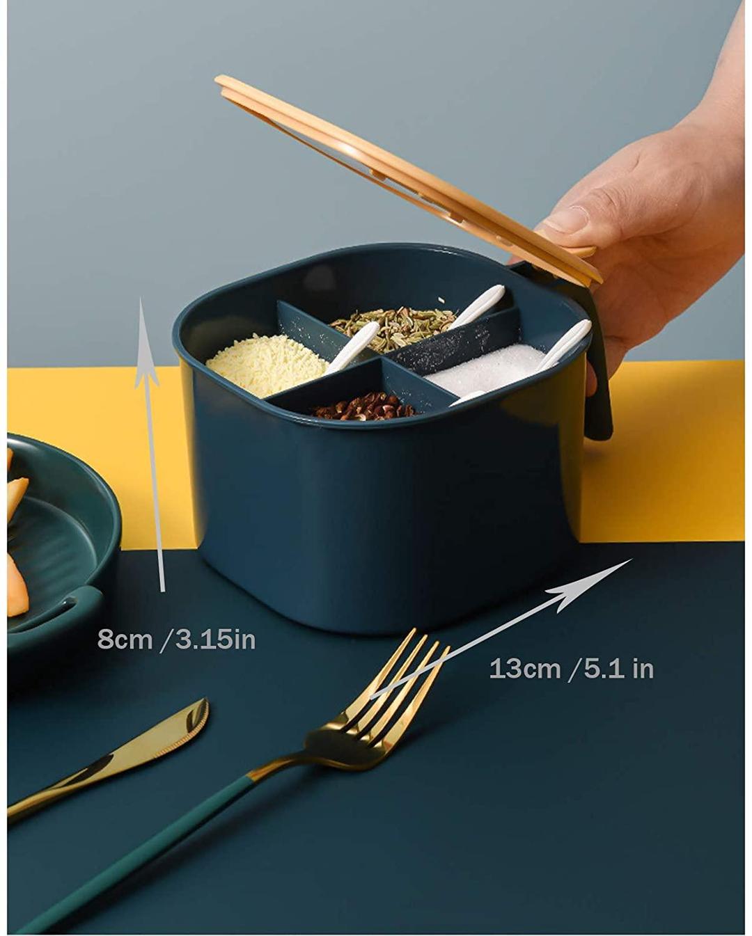 4 In 1 Spice Box With Spoons