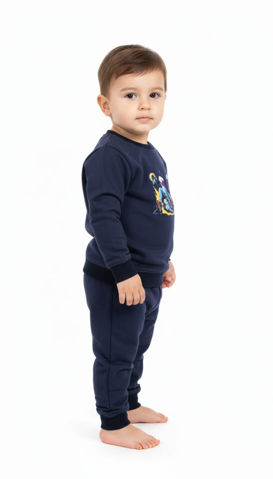 Kids plain Tracksuit Fleece- sunshine